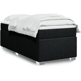 Maison Chic Box spring postelja - Vzmetna postelja z vzmetnico črna 100x200 cm blago SL16519, (21881855) | Shoptok.si