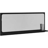  Ogledalo Polica Crni hrast 90 x 10,5 x 37 cm Konstruirano drvo | Eponuda.com