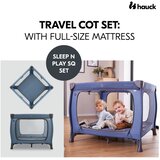 Hauck putni krevetić Sleep N Play SQ Set - Dark Blue | shoptok.hr