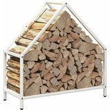  Stalak za drva bijeli 60x25x60 cm Hladno valjani čelik | Eponuda.ba