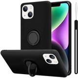 Cadorabo Ohišje združljiv z Apple v tekoči črni barvi - zaščitni pokrov iz fleksibilnega silikona TPU z obročem, (20603225) Cene