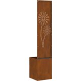 vidaXL Vrtni Sadič s Dekorativnom Pločom Rđa 32 x 140 cm Otporni čelik | shoptok.hr