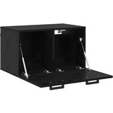 vidaXL Omarica na steni Črni hrast 60 x 36.5 x 35 cm Konstruiran les | Shoptok.si