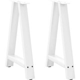  Noge za jedilno mizo v obliki črke A, 2 kosa, bele barve, 50 x (72-73) cm, jeklo, (22123465) | Shoptok.si