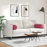  Valjkasti jastučići 2 pcs Vinska crvena Ø 25 x 70 cm | Eponuda.com