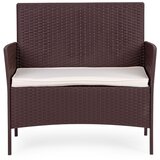 Multi Garden vrtni set namještaja – stol, klupa i fotelje, smeđi | shoptok.hr