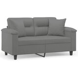 Maison Chic kavč - Sofa - Kanape dvosed z blazinami temno siv 120 cm tkanina iz mikrovlaken, (21727617) Cene