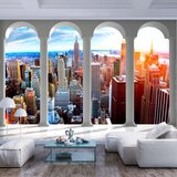  Samoljepljiva foto tapeta - Pillars and New York 245x175 Cijene