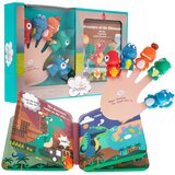  Lutke dinosauri 5 komada + slikovnica Inlea4Fun LUTKA ZA PRSTE | shoptok.hr