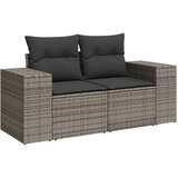 9-dijelni set vrtnih sofa od poliratana s jastucima sivi | shoptok.hr