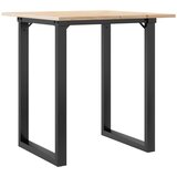  Blagovaonski stol O-oblika 70x70x75 cm od borovine i čelik | shoptok.hr