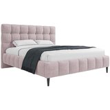 MID.YOU OBLAZINJENA POSTELJA 160 cm x 200 cm , les, tekstil, leseni material roza | Shoptok.si