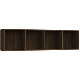 Maison Chic Knjižna omara - Knjižni regal rjavi hrast 143x30x36 cm konstruiran les, (21725984) | Shoptok.si