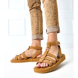  Brown gladiator sandals fastened at the ankle Nargiz | ePonuda.com