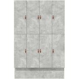  Postelja z dodatnim prostorom za shranjevanje Betonsko siva 150x200 cm, (22103234) | Shoptok.si