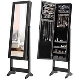 Costway Omara za nakit z ogledalom 35,5 x 30 x 144 cm, (5000434688) Cene