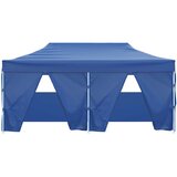 Šator za svadbe - šator za zabave Plava 291 x 580 x 315 cm Oxford tkanina - Plava s 4 bočna zida Da | shoptok.hr