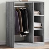 Furnova Garderobna omara siva sonoma 77x48x102 cm inženirski les, (21930217) Cene