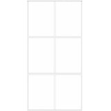  Klizna vrata bijela 102,5x205 cm od kaljenog stakla i aluminija | Eponuda.ba