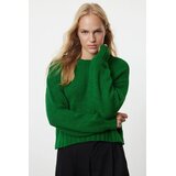 TRENDYOLMILLA ženski duks Twoaw25Kz00056, maslinasta | Eponuda.com