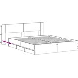  Okvir kreveta s pohranom Crna 180 x 200 cm Konstruirano drvo | Shoptok.si