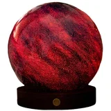 led stolna lampa u tamnoj prirodnoj boji sa staklenim sjenilom (visina 13 cm) galaxy breeze –
