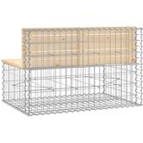  Klupa s gabionskim dizajnom 103x70x65 cm masivna borovina | shoptok.hr