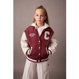 Defacto girl's water repellent removable hooded bomber coat | ePonuda.com