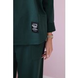 Kesi Włoski Cotton sweatshirt pants set dark khaki | Shoptok.si