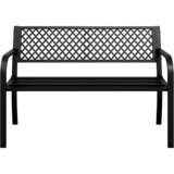  Vrtna klupa 119 cm crna čelična | shoptok.hr