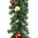 vidaXL Božićna girlanda ukrašena kuglicama i LED žaruljama 20 m | shoptok.hr