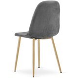  PADVA stolica - tamnosivi baršun / noge od hrasta x 2 | shoptok.hr