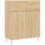 Maison Chic Komoda - Predalnik sonoma hrast 69,5x34x90 cm inženirski les, (21717208) | Shoptok.si