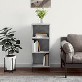 vidaXL Komoda betonsko siva 34,5x32,5x90 cm inženirski les Cene