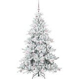  Umjetno božićno drvce s nogom Bijelo 180 cm PVC i čelik | shoptok.hr