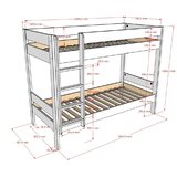 Vipack Bela pograd otroška postelja z letvenim dnom 90x200 cm Primo – | Shoptok.si