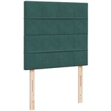 vidaXL Okvir kreveta s madracima tamnozeleni 90x200cm baršunasti | shoptok.hr