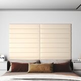 vidaXL zidne ploče 12 kom krem 90 x 15 cm baršunaste 1,62 m² Cijene