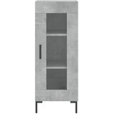  Visoka komoda siva betona 34,5x34x180 cm od konstruiranog drva Slike