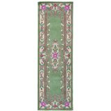 Flair Rugs Zelen volnen tekač Aubusson, 67 x 210 cm | Shoptok.si