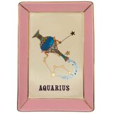 Yvonne Servirni krožnik Zodiac 16,5x12cm / Aquarius-Vodnar / porcelan, (5000255232) | Shoptok.si