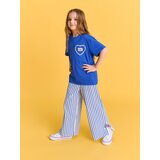 Sinsay Pamučne hlače širokih nogavica na pruge | shoptok.hr