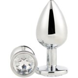 DREAMTOYS analni čep gleaming love silver medium | Shoptok.si
