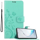 Cadorabo Samsung Galaxy A81/NOTE 10 LITE/M60s in klasično srebrno - ovitek v cvetličnem dizajnu z magnetnim zapiranjem, stoječo funkcijo in režami za, (20860118) | Shoptok.si