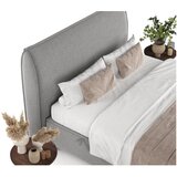 Maison de Rêve Svijetlo sivi tapecirani bračni krevet s prostorom za odlaganje 140x200 cm Draco – | shoptok.hr