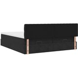 vidaXL Okvir kreveta s madracima crni 160x200cm baršunasti | shoptok.hr