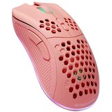 DELTACO GAMING Bežični Miš Ultralight 70g, RGB, SPCP6651, 400-4800 DPI, 1000 Hz, Roza | shoptok.hr