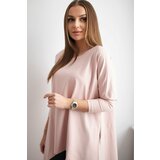 Kesi Oversize blouse dark powder pink Cene