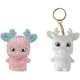 DIY Diamond Creative Kit Pink Reindeer Crystals Sequins 3D Keyring | Shoptok.si