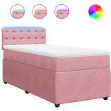 Maison Chic Box spring postelja - Vzmetna postelja z vzmetnico roza 90x200 cm žamet SL10535, (21885606) | Shoptok.si